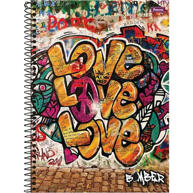 Caderno Bomber Foroni 80 - folhas un