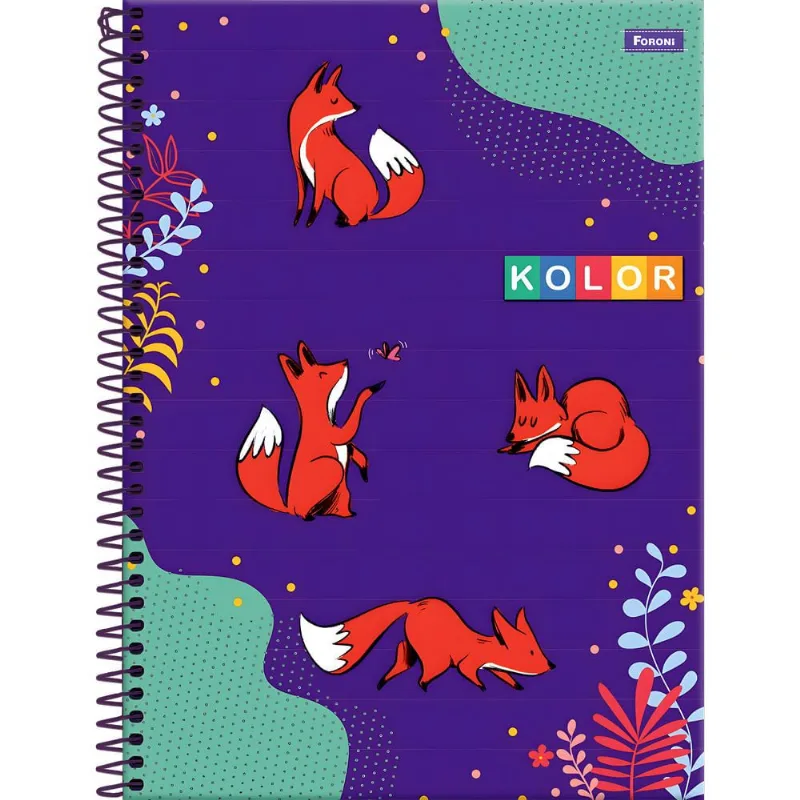 Caderno Foroni Kolor 3167703 1x1 80 Folhas