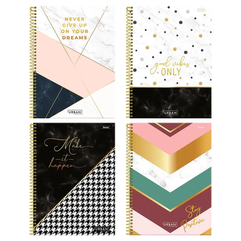Caderno Foroni Universitário Urban 10 Matérias 160 Folhas
