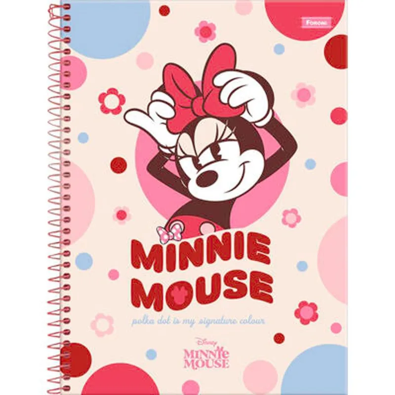 Caderno Minnie Foroni 80 folhas un