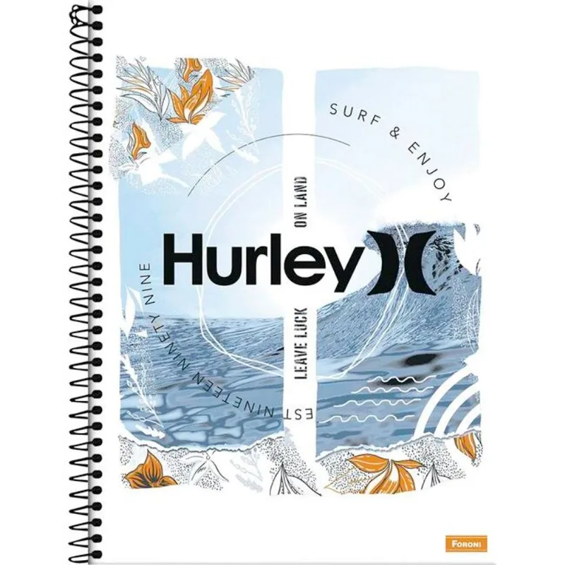 Caderno Foroni Hurley 240 Folhas un