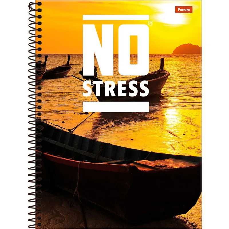 CADERNO FORONI CD UNIV NO STRESS 10M 160F 336911 - FORONI - Material-escolar
