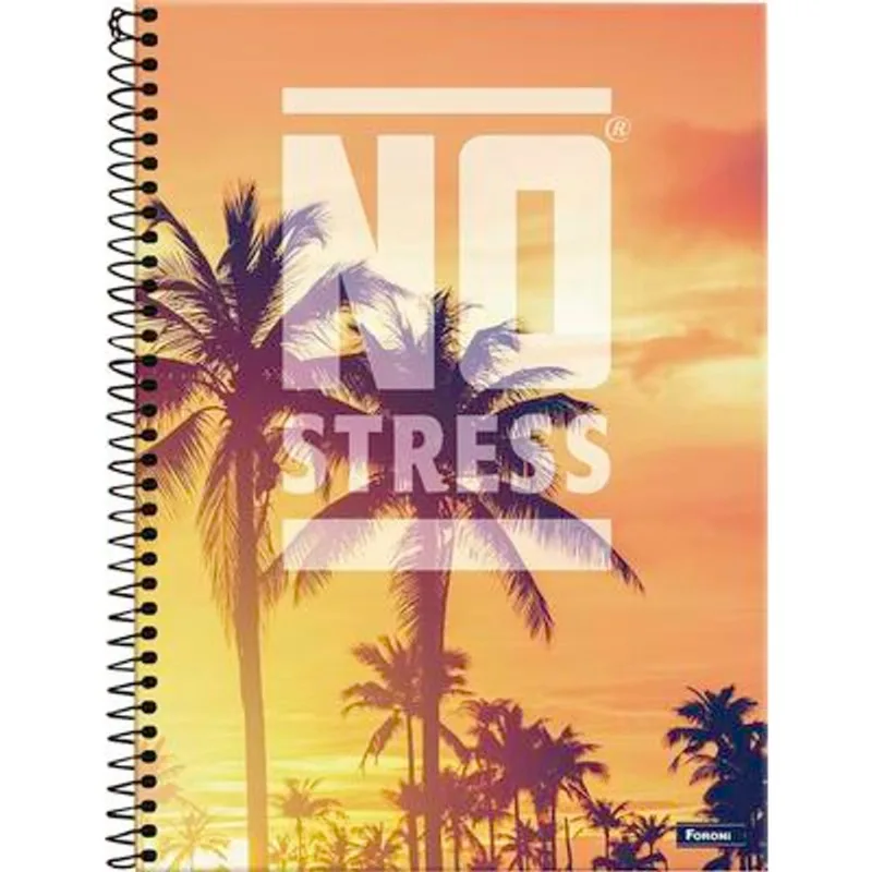 Caderno Espiral Foroni No Stress 240 folhas un
