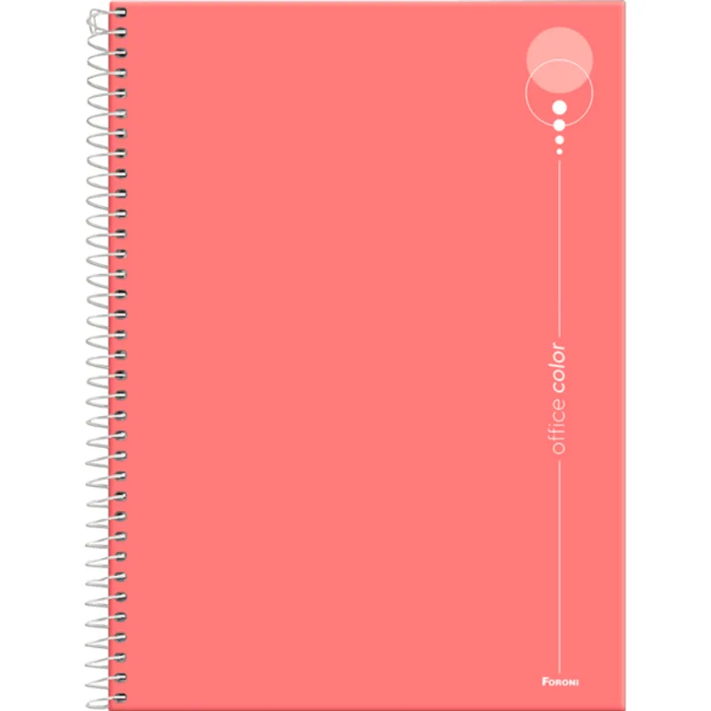 Caderno Office Color Foroni 80 folhas un