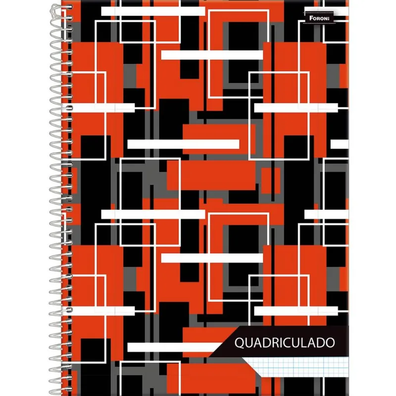 Caderno Universitário 1x1 Square Quadriculado 80 Folhas