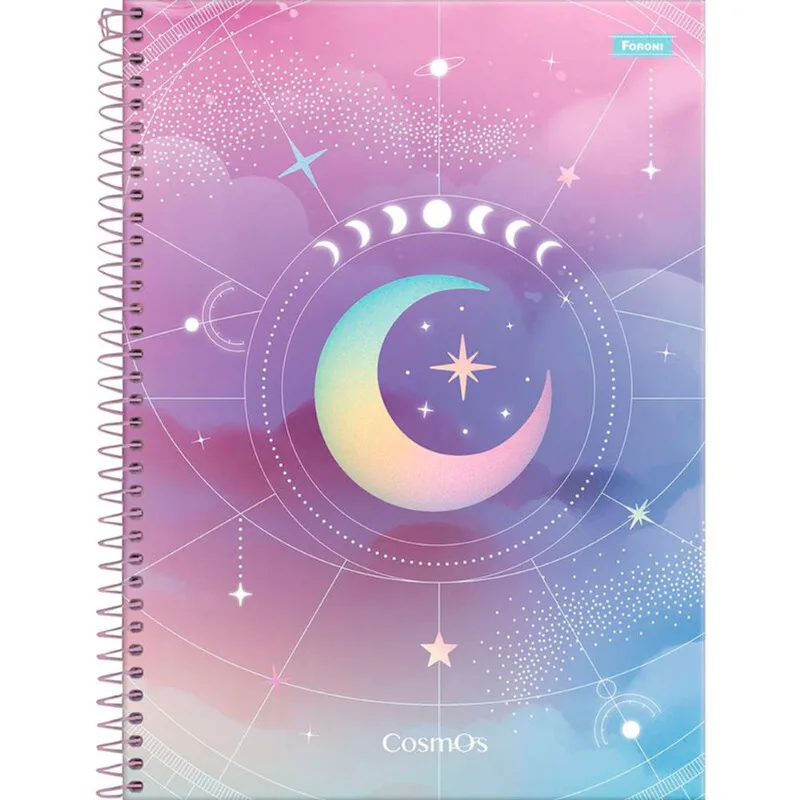 Caderno College Foroni Cosmos 160 folhas un