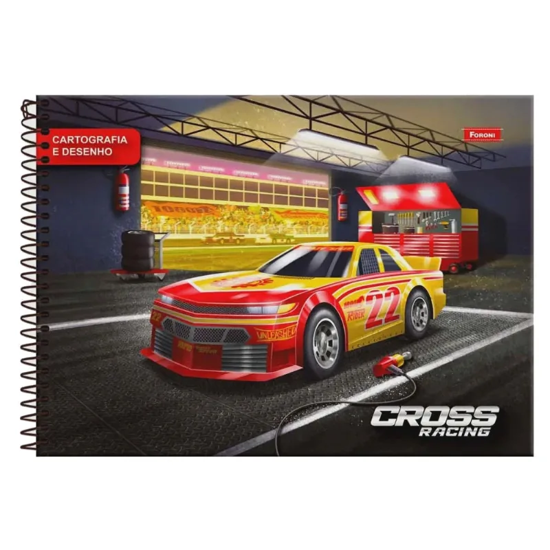 Caderno Cartografia Foroni Cross Racing 80 Folhas