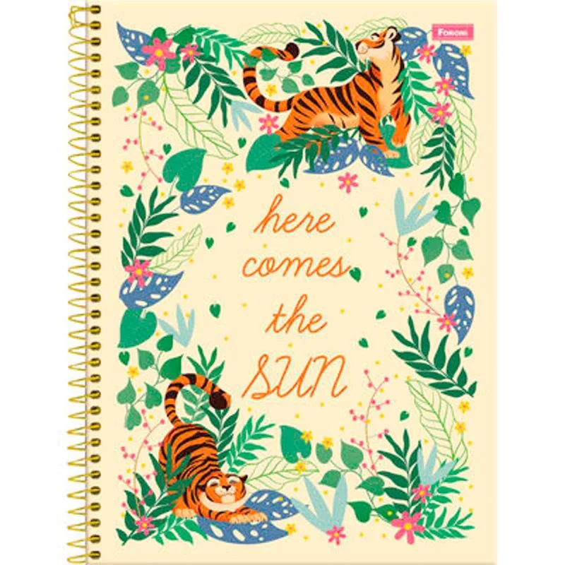 Caderno Tropical Fever Foroni 80 Folhas un