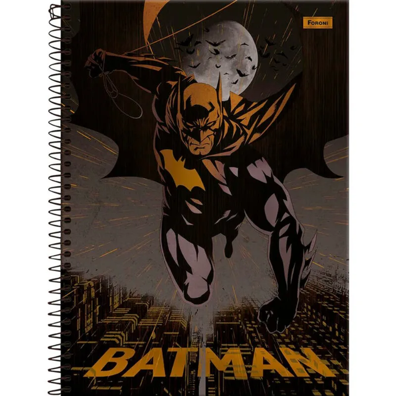 Caderno Batman Foroni 160 folhas un