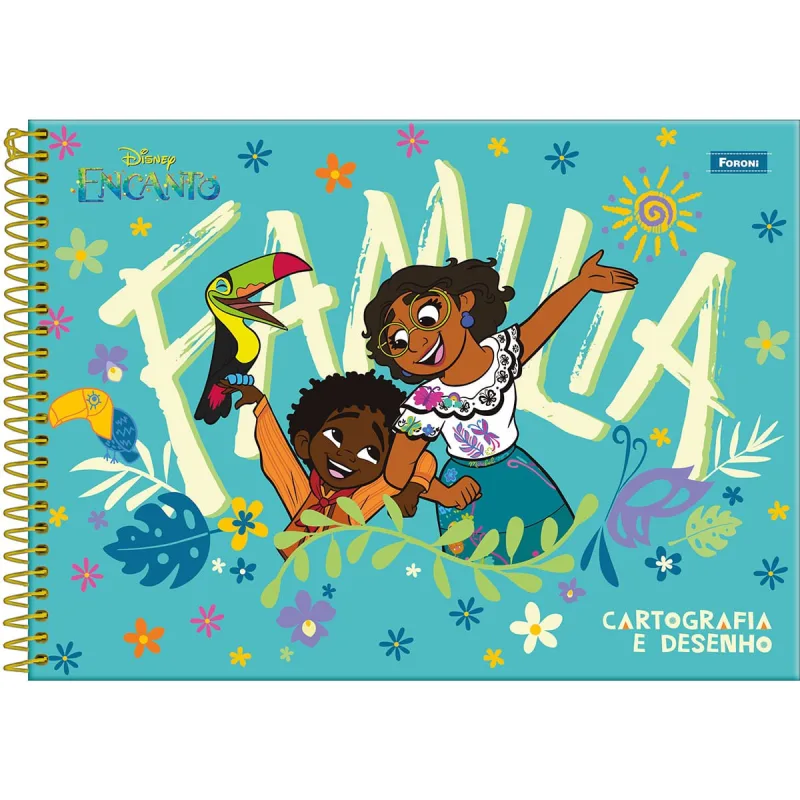 CADERNO DE CARTOGRAFIA CD ENCANTO C/ 80 FOLHAS - SORTIDO - FORONI - Material-escolar
