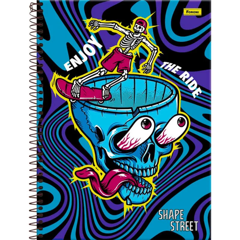 Caderno Shape Street Foroni 160 folhas un