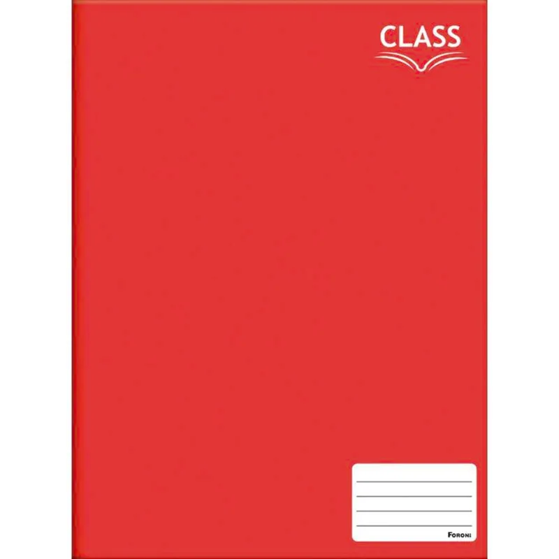 Caderno Brochura Foroni Vermelho - 80 folhas un