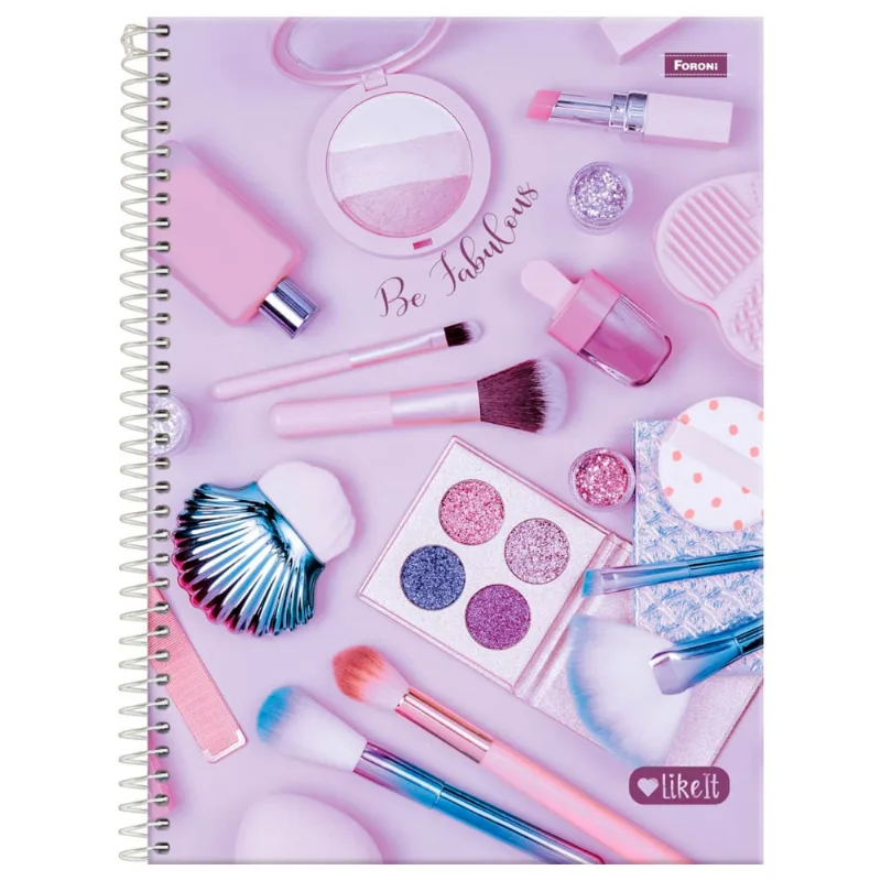 Caderno Foroni Universitário Like It 1x1 80 Folhas