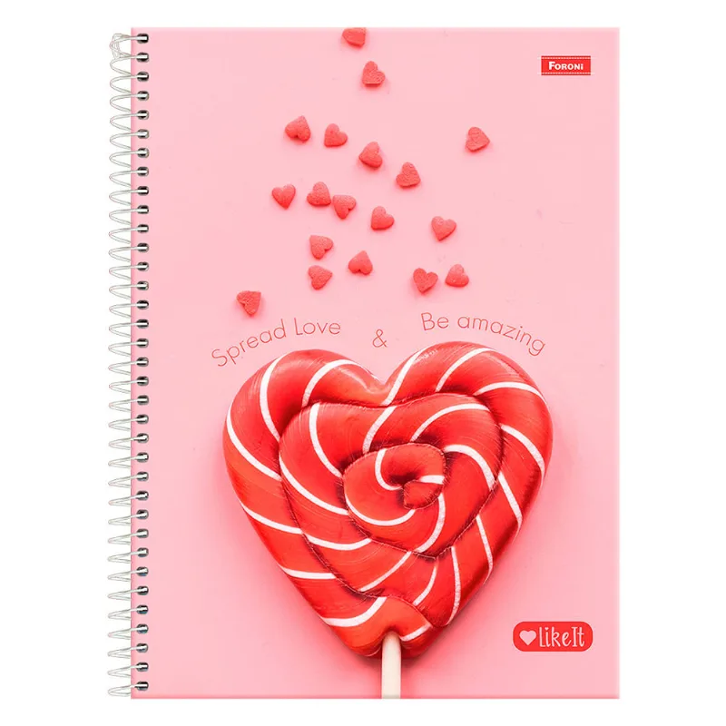 Caderno Foroni Universitário Like It 10x1 160 Folhas