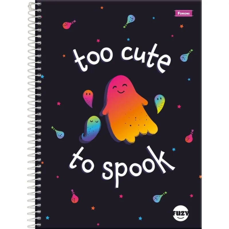 Caderno 01X1 Capa Dura FUZY 80FLS. - FORONI - Papelaria