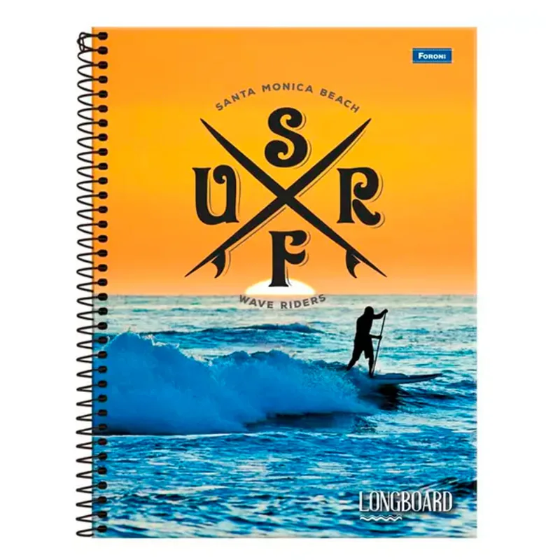 Caderno Foroni Universitário Longb 1x1 80 Folhas