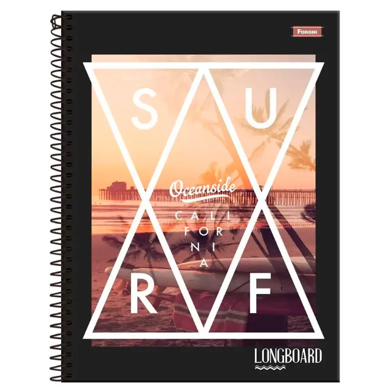 Caderno Foroni Universitário Longb 10x1 160 Folhas