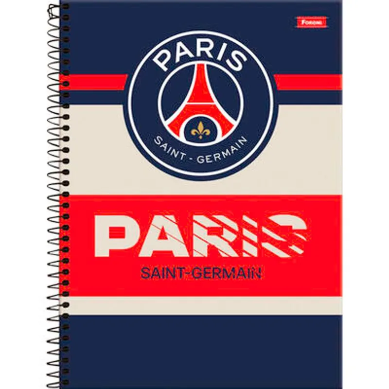 Caderno Paris Saint Germain Foroni 160 folhas un