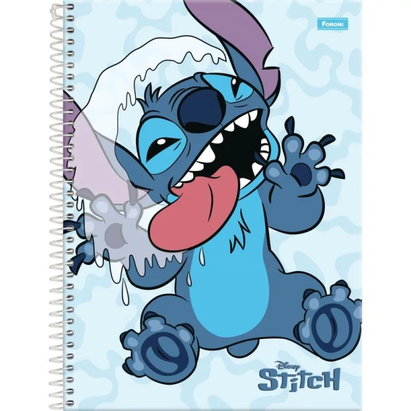 Caderno 10X1 Capa Dura STITCH 160FLS. - FORONI - Papelaria