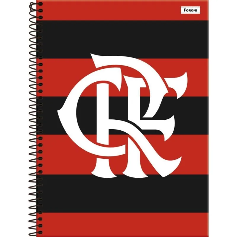 Caderno 01X1 Capa Dura Flamengo 80FLS. - FORONI - Papelaria