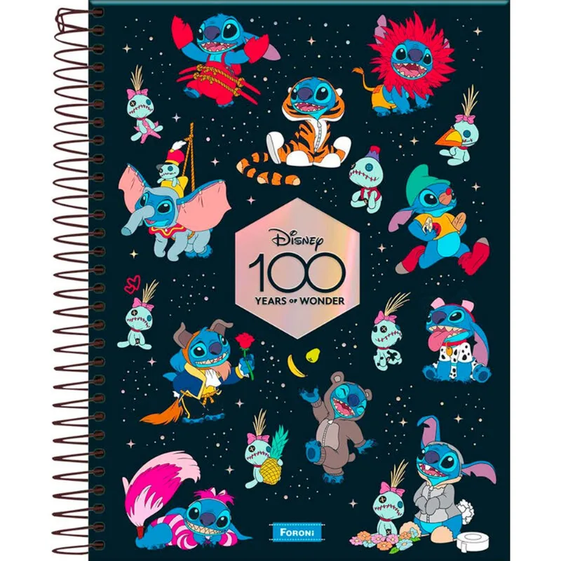 Caderno College Disney Foroni 160 folhas un