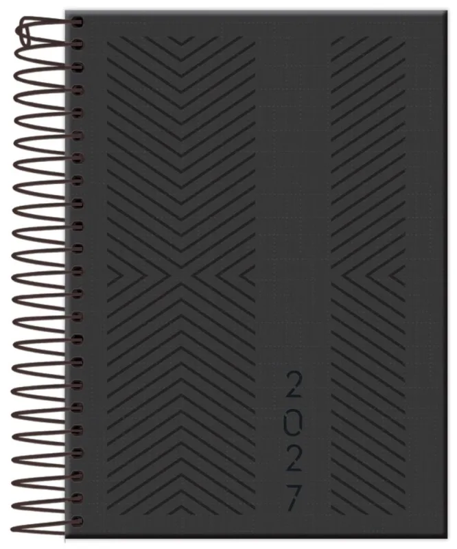 Agenda 2027 Diária Executiva Compacta Preta - LC - Papelaria