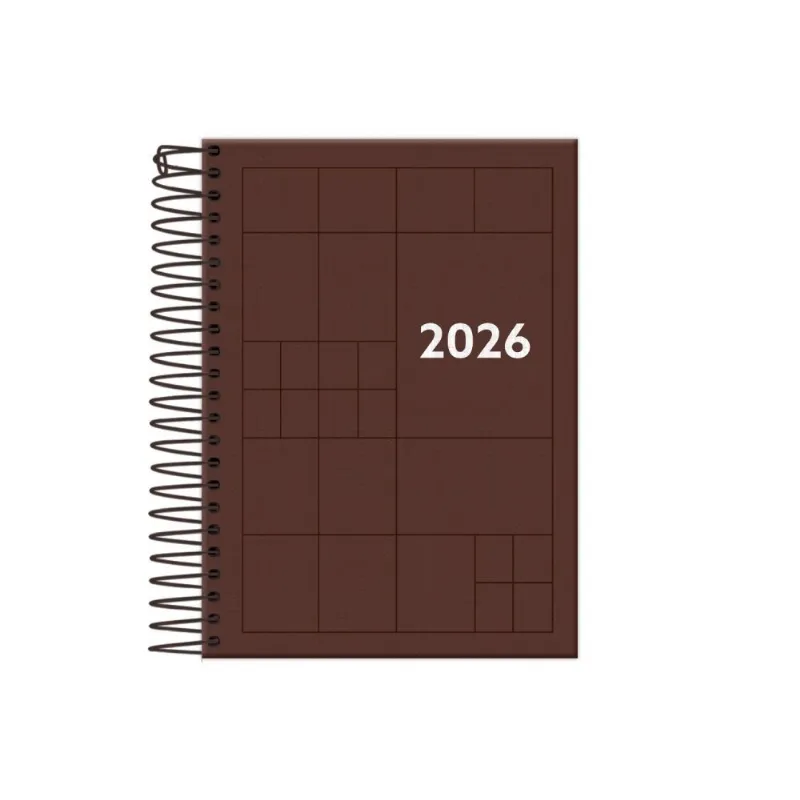 Agenda Espiral 2026 Compacta Color 176 Folhas Foroni - Sortido