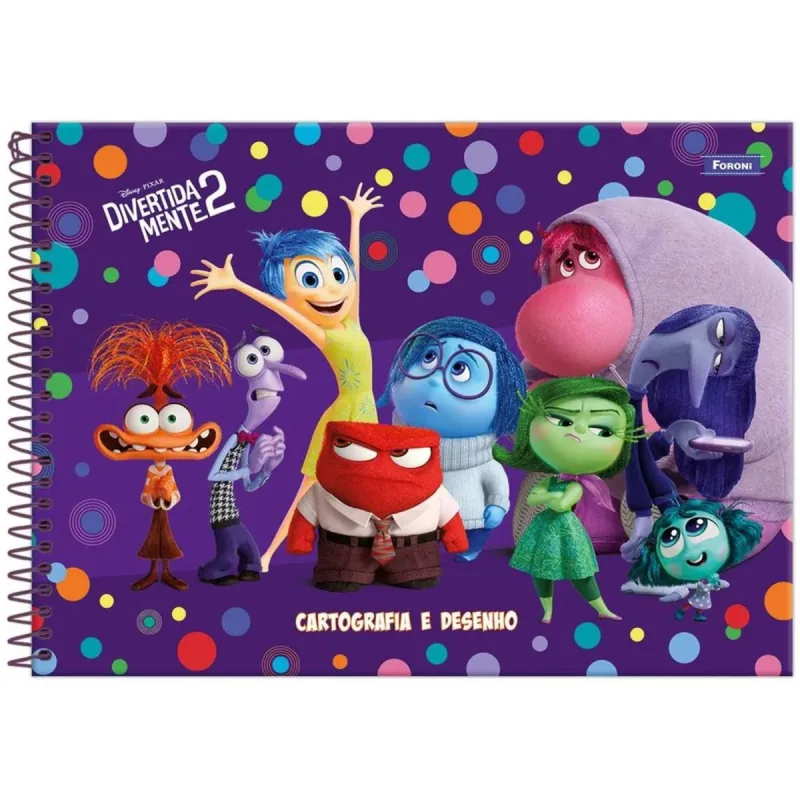 Caderno Foroni Cartografia Divertidamente 80 Folhas - Foroni - Utilidades E Casa