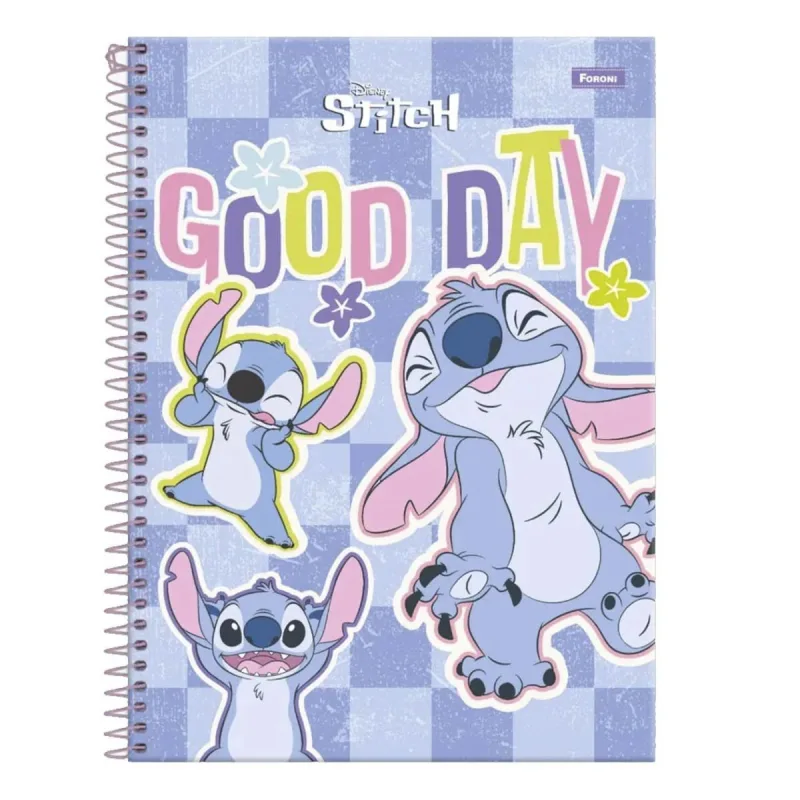 Caderno Universitário Foroni Stitch 15X1 Matérias 240 Folhas - Foroni - Utilidades E Casa
