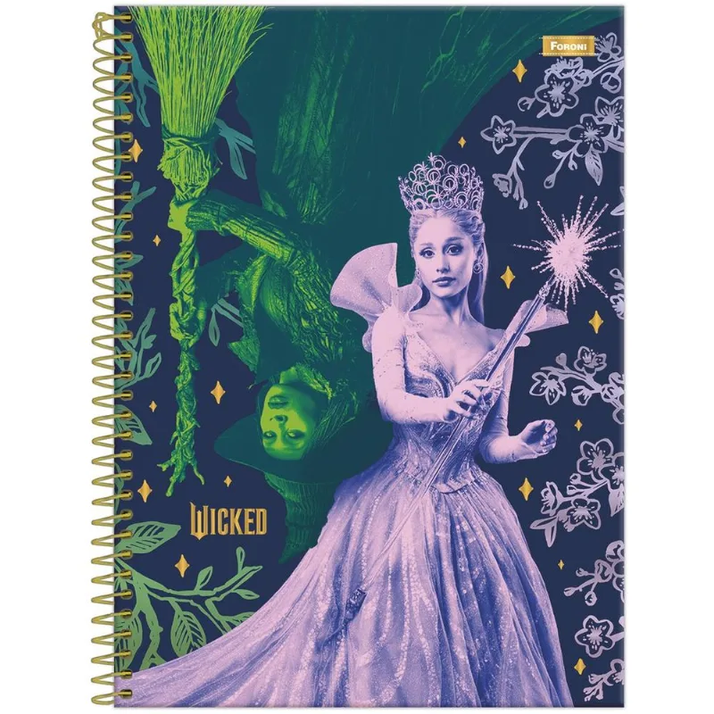 Caderno Universitário 1x1 80 Folhas Cada Dura Wicked