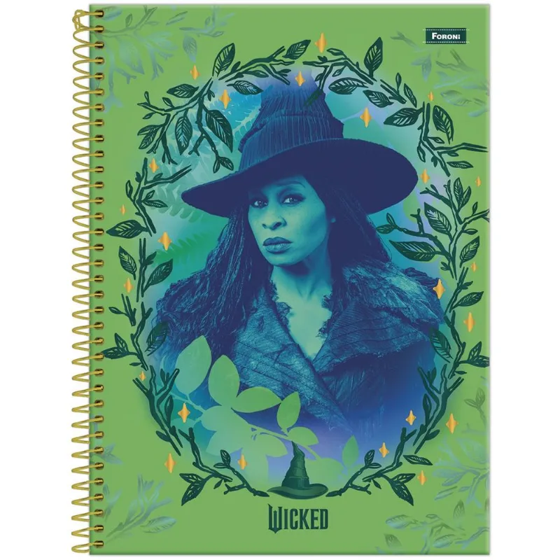 Caderno Universitário 10x1 160 Folhas Capa Dura Wicked