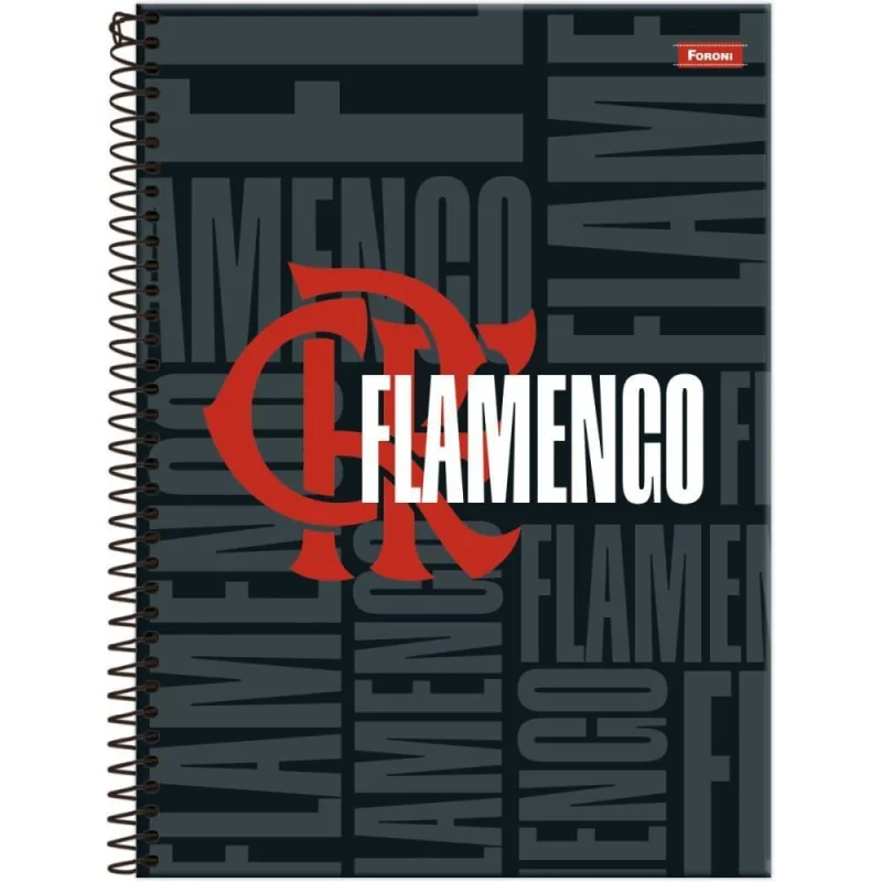 Caderno 01X1 Capa Dura Flamengo 80FLS PCT.C/05 - FORONI - Papelaria
