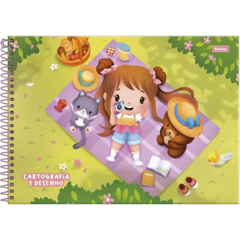 Caderno Desenho UNIV Capa Dura Ternuritas 80F PCT.C/05 - FORONI - Papelaria