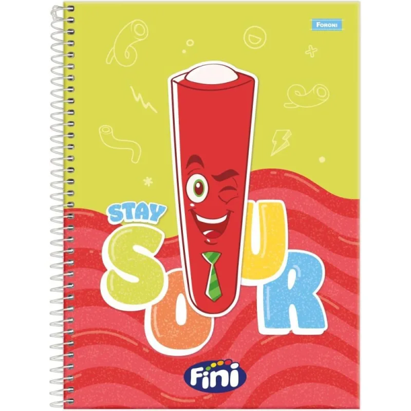 Caderno 01X1 Capa Dura Fini 80F PCT.C/04 - FORONI - Papelaria