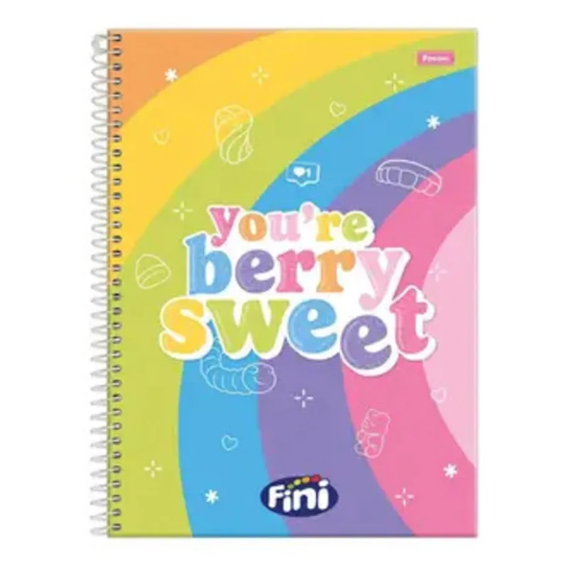 Caderno Universitário Foroni Fini 1X1 Matérias 160 Folhas - Foroni - Utilidades E Casa