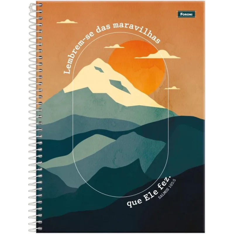 Caderno 10X1 Capa Dura Grace 160F PCT.C/04 - FORONI - Papelaria