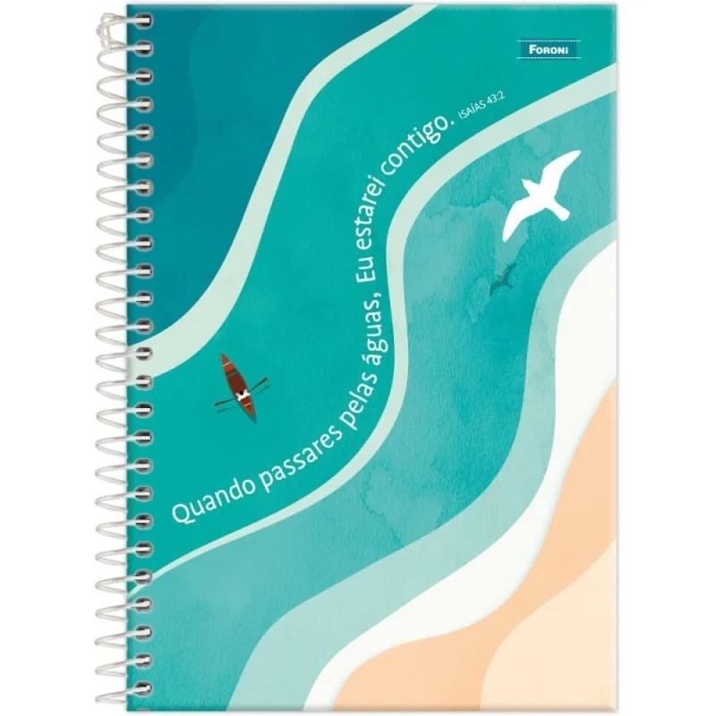 Caderno Espiral 1/4 Capa Dura Grace 80F PCT.C/05 - FORONI - Papelaria