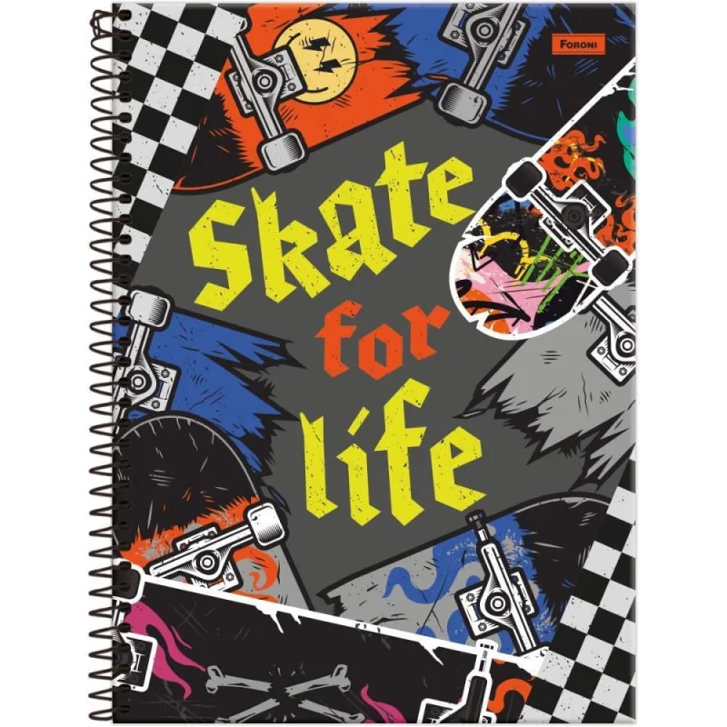 Caderno 01X1 Capa Dura DRIP 80F PCT.C/04 - FORONI - Papelaria