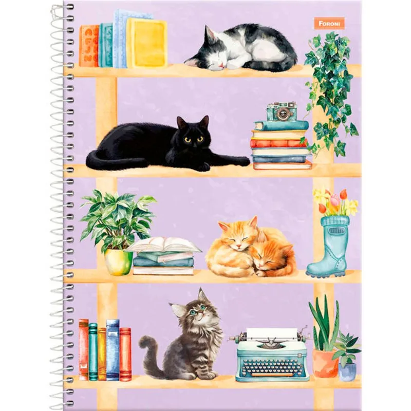 Caderno Furfriends Foroni 160 folhas un