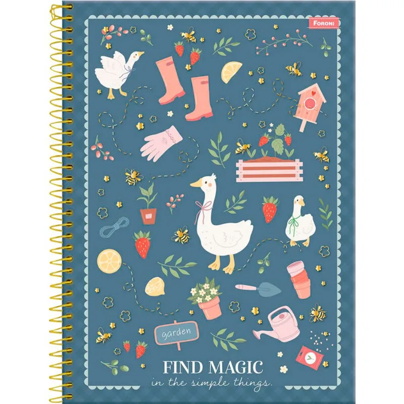 Caderno Milly Foroni 160 folhas un