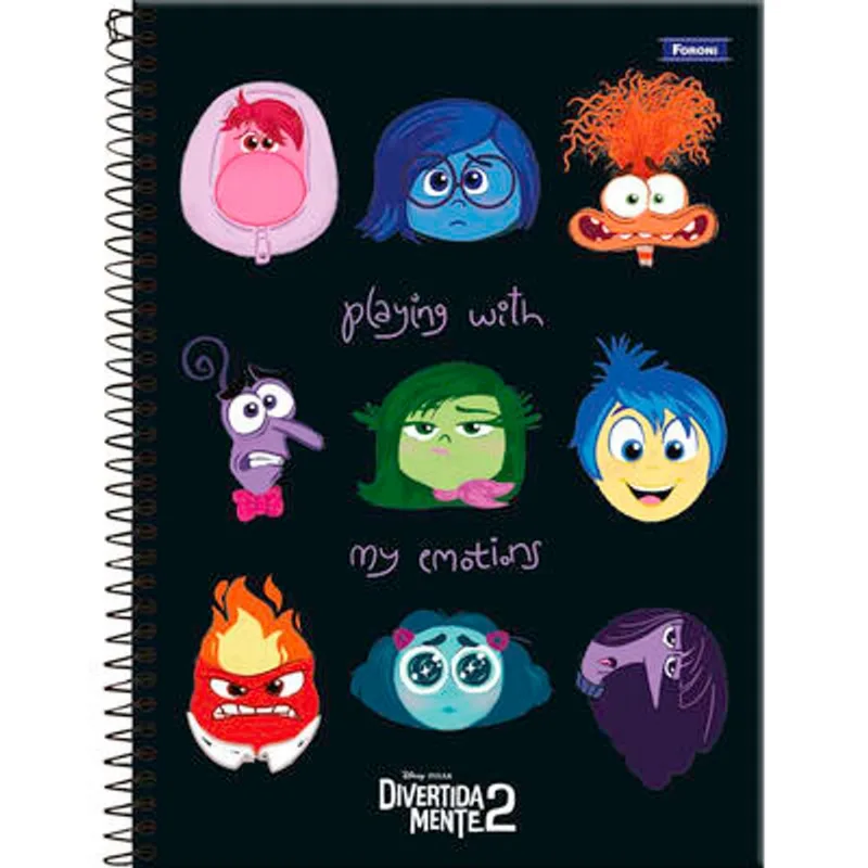 Caderno Divertidamente Foroni 80 folhas un