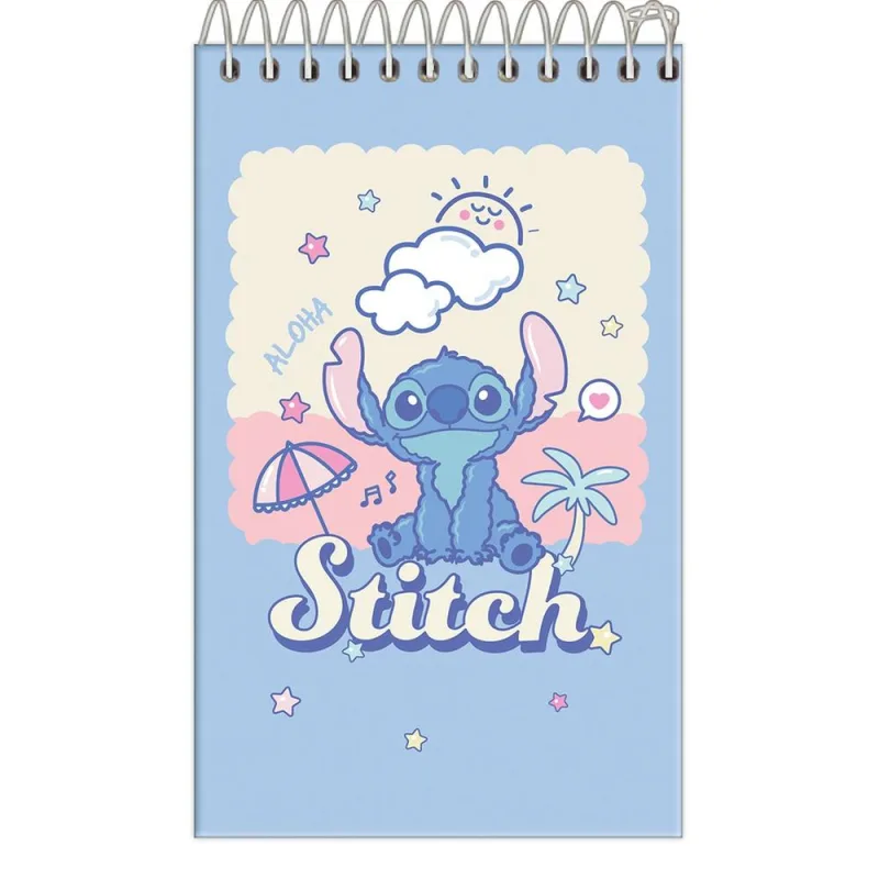 Caderneta 60 Folhas Stitch - LC - Papelaria