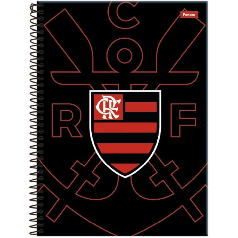 Caderno 01X1 Capa Dura Flamengo FIT 80FLS PCT.C/04 - FORONI - Papelaria