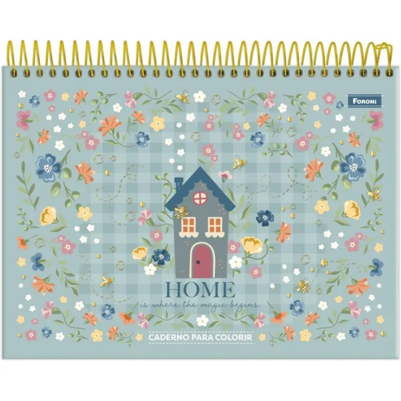 Caderno Desenho UNIV Capa Dura MILLY para Colorir 24FLS PCT.C/04 - FORONI - Papelaria