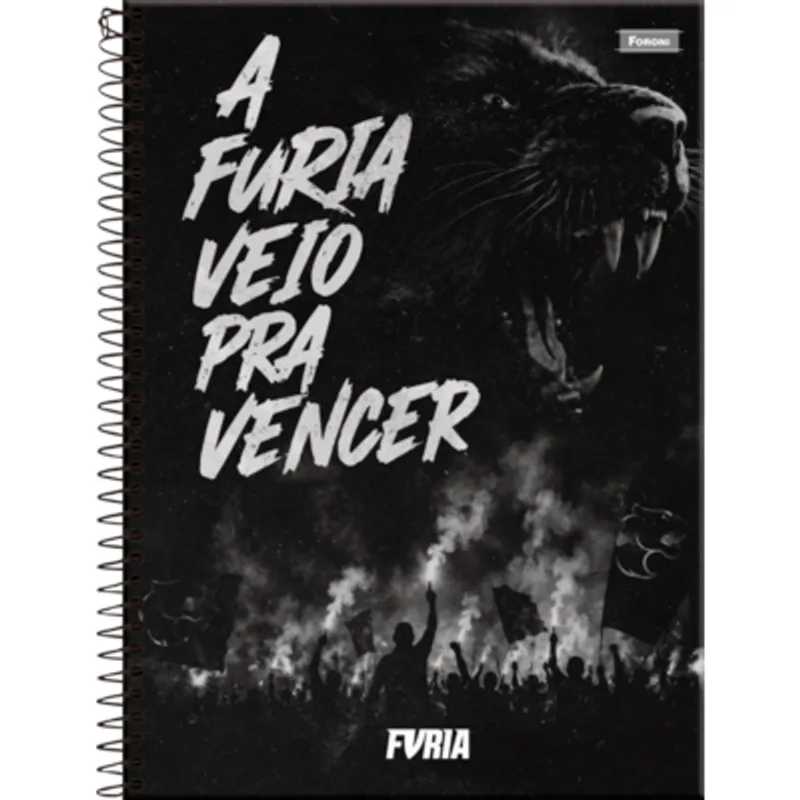 Caderno Furia Foroni 160 folhas un