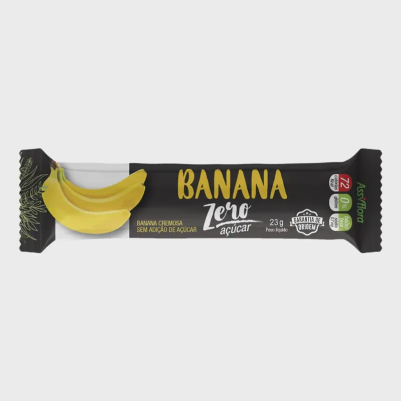 Barra Cereal Assiflora Zero Banana 22g - Não Disponível - Alimentos E Bebidas