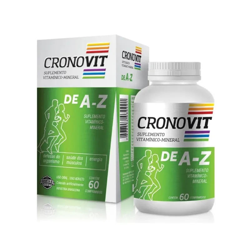 Suplemento Vitamínico-Mineral Cronovit de A-Z 60 Comprimidos
