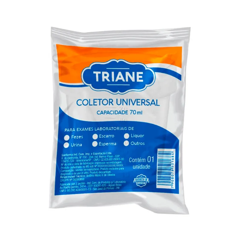 Coletor Universal Triane Capacidade 70ml