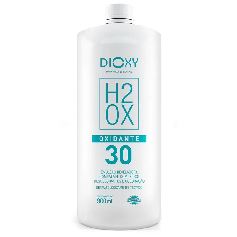 Emulsão Reveladora Dioxy Hair Cremosa Volume 30 900ml ?gua Oxigenada Dioxy Hair Cremosa Volume 30 900ml