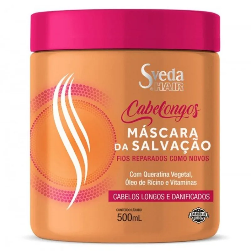 Máscara Capilar Sveda Hair Cabelongos Salvação 500ml M?scara Capilar Sveda Hair Cabelongos Salva??o 500ml